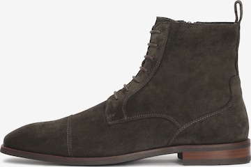 Kazar Lace-Up Boots in Brown: front