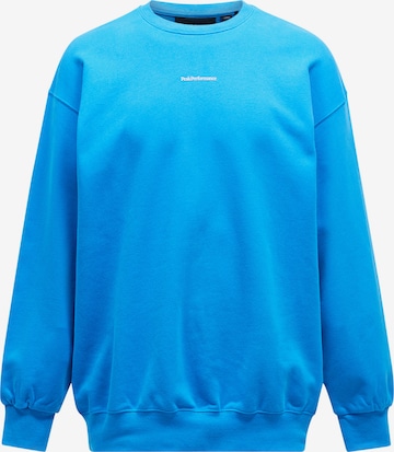 Pull-over PEAK PERFORMANCE en bleu : devant