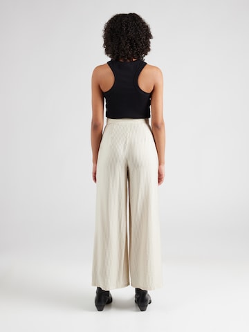 ABOUT YOU Wide leg Bandplooibroek 'Asya' in Wit