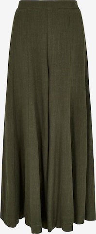 Apricot Wide leg Pants in Green: front