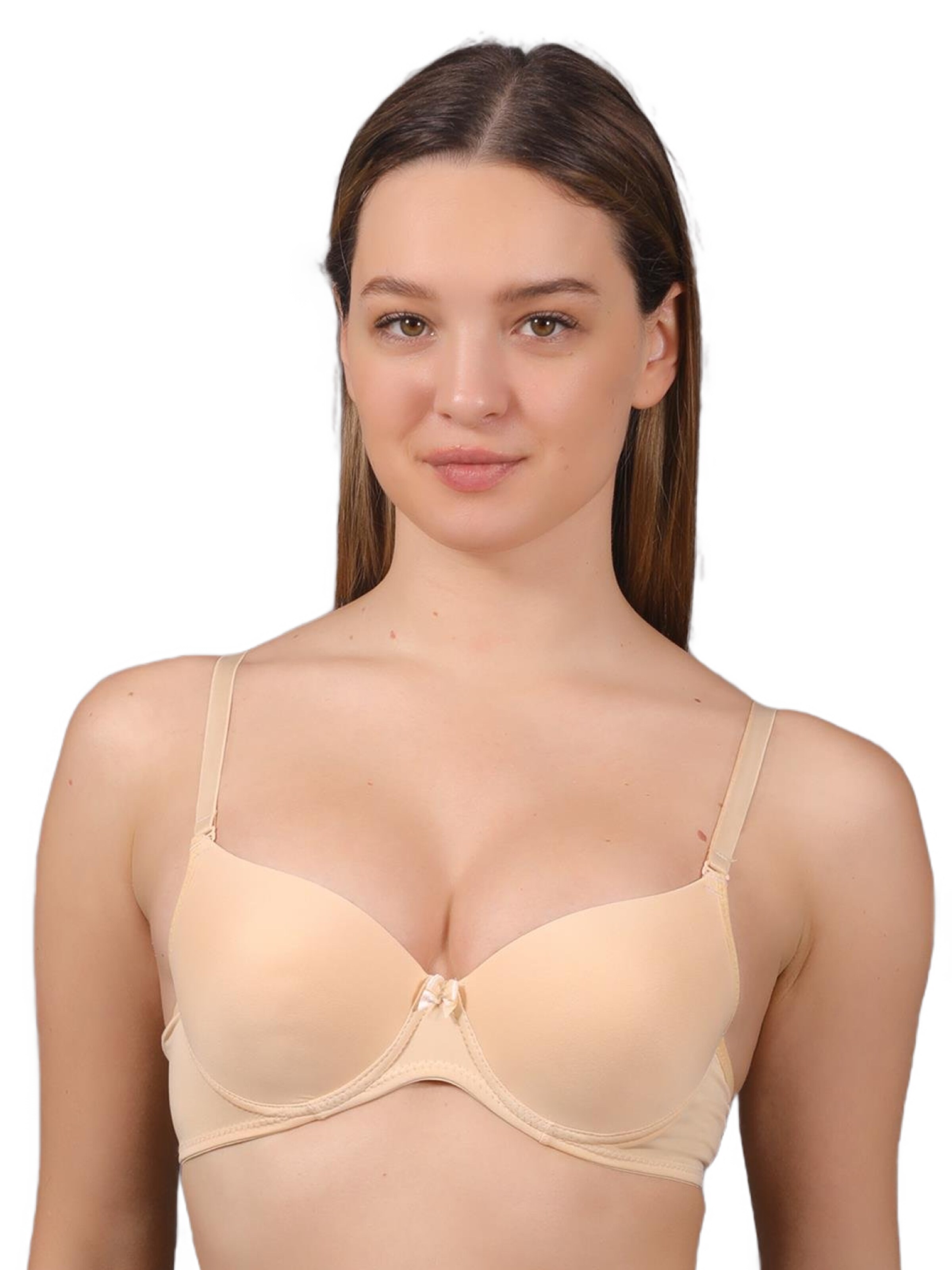 C&City T-shirt BH in Beige: voorkant