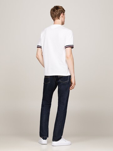 TOMMY HILFIGER T-Shirt 'Global Stripe' in Weiß
