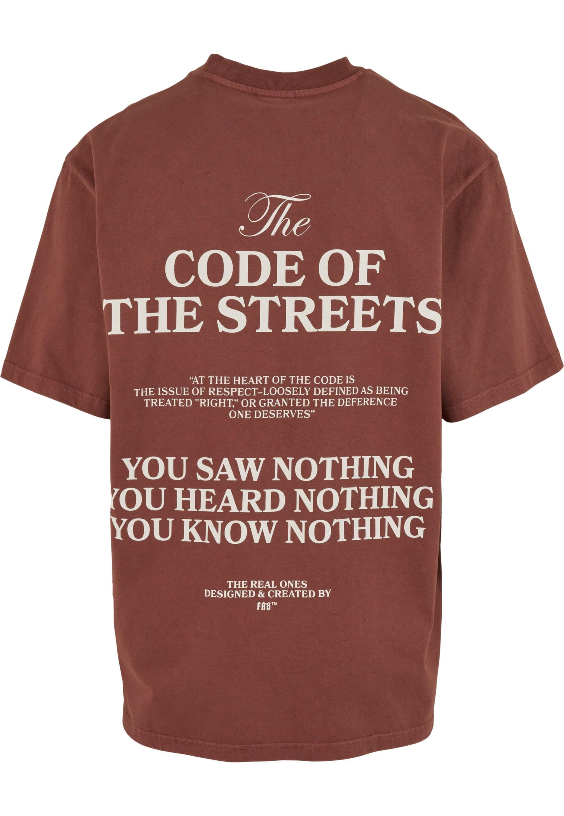 Fast & Bright T-shirt 'Code' i brun