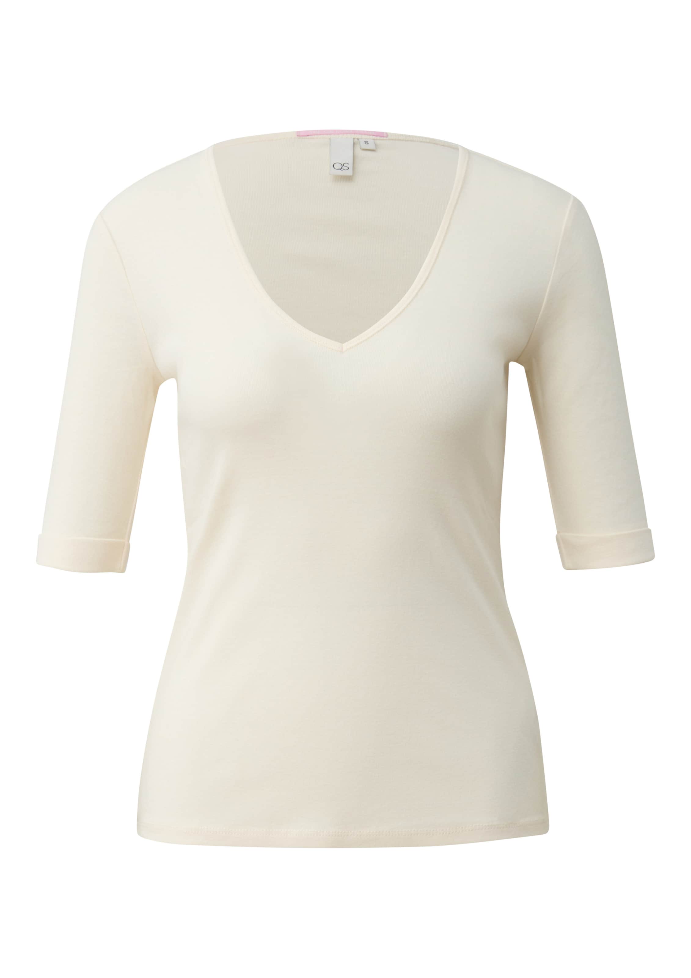 QS Shirt in Beige: front