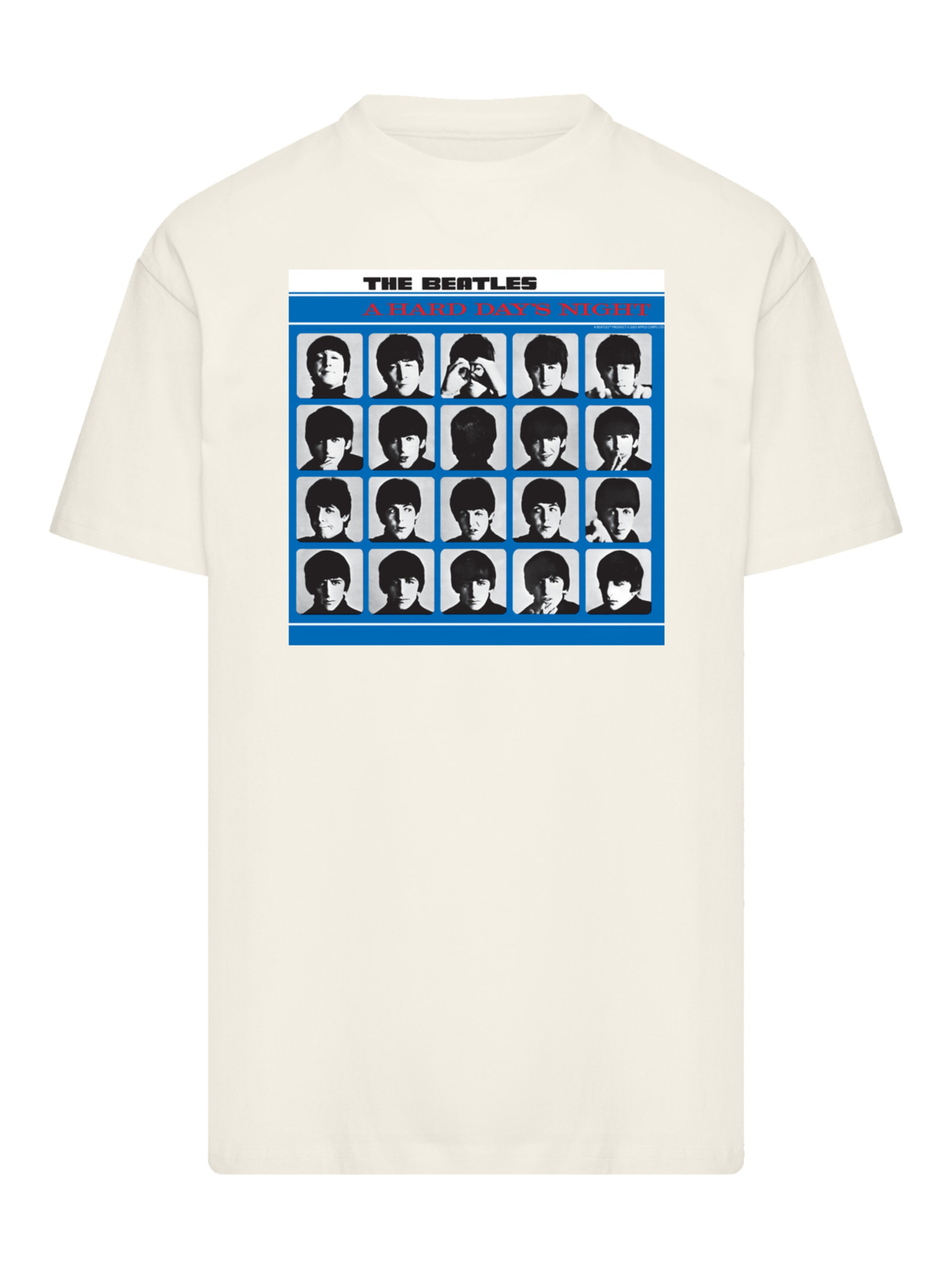 F4NT4STIC Shirt 'The Beatles Retro' in Beige: front