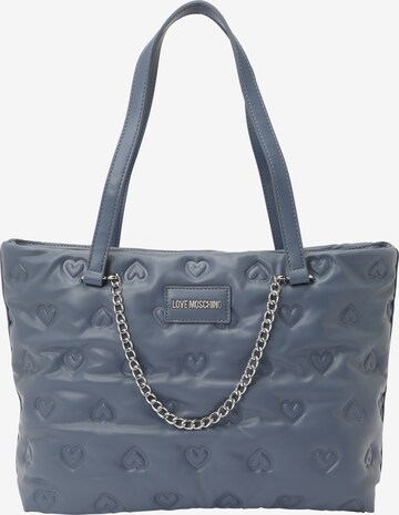 Love Moschino Handtasche in Blau: predná strana