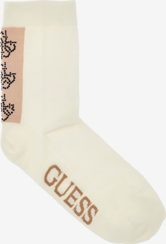 GUESS Socks in Beige: front