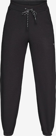 juoda PUMA Siaurėjantis Sportinės kelnės 'Cloudspun': priekis