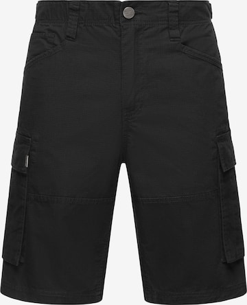 Ragwear Loose fit Cargo Pants 'Merly' in Black: front