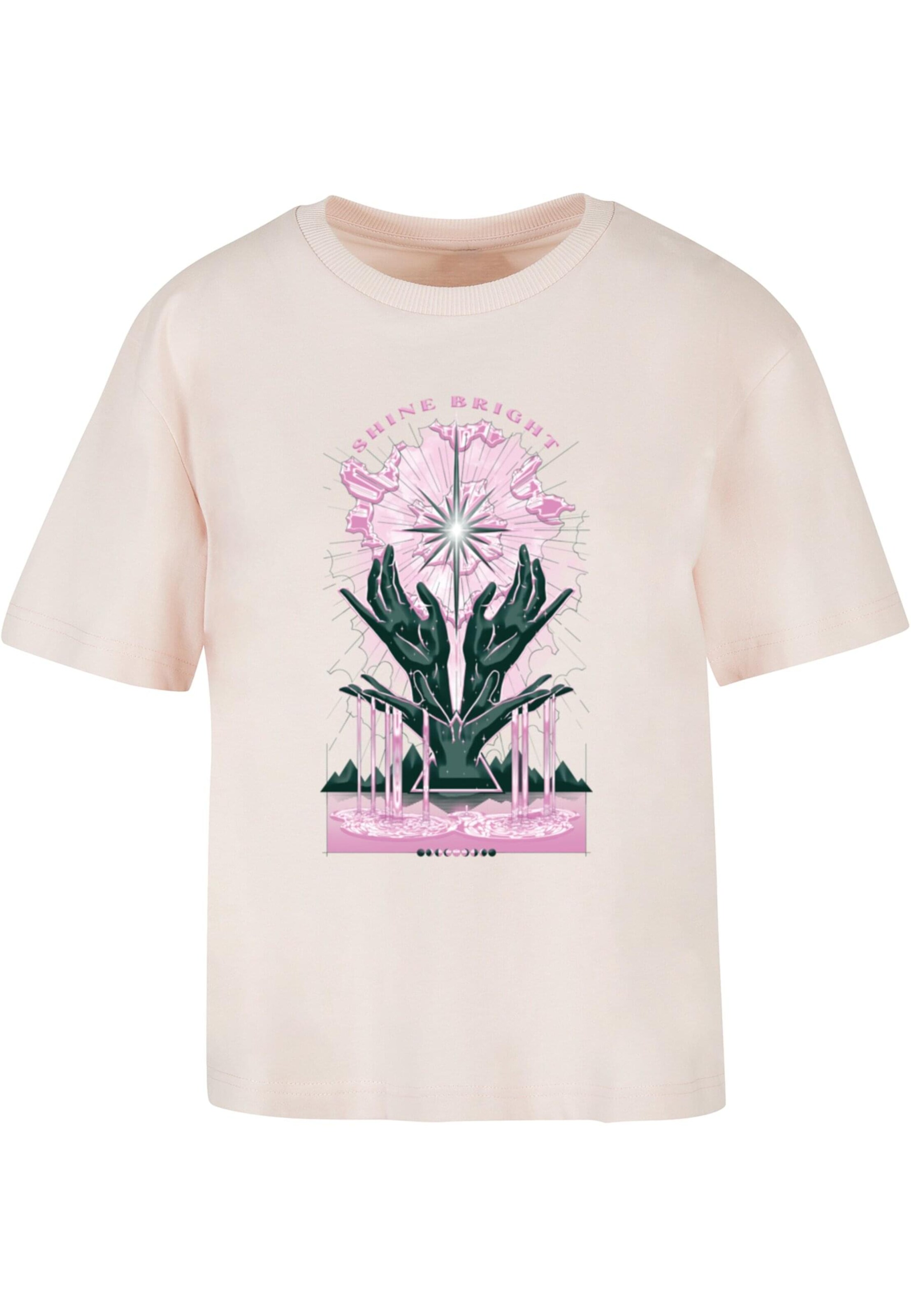 Maglietta 'Shine Bright' di Mister Tee in rosa: frontale