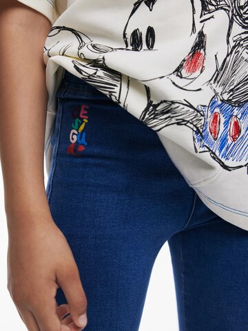 Desigual Rozkloszowany krój Jeansy w kolorze niebieski