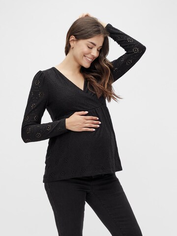 MAMALICIOUS Blouse 'Dinna Tess' in Black: front