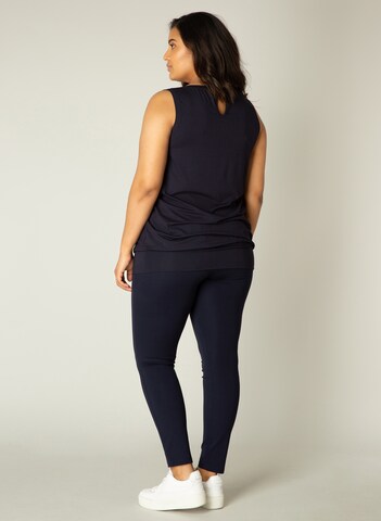 BASE LEVEL CURVY Top 'Yasmina' in Blue