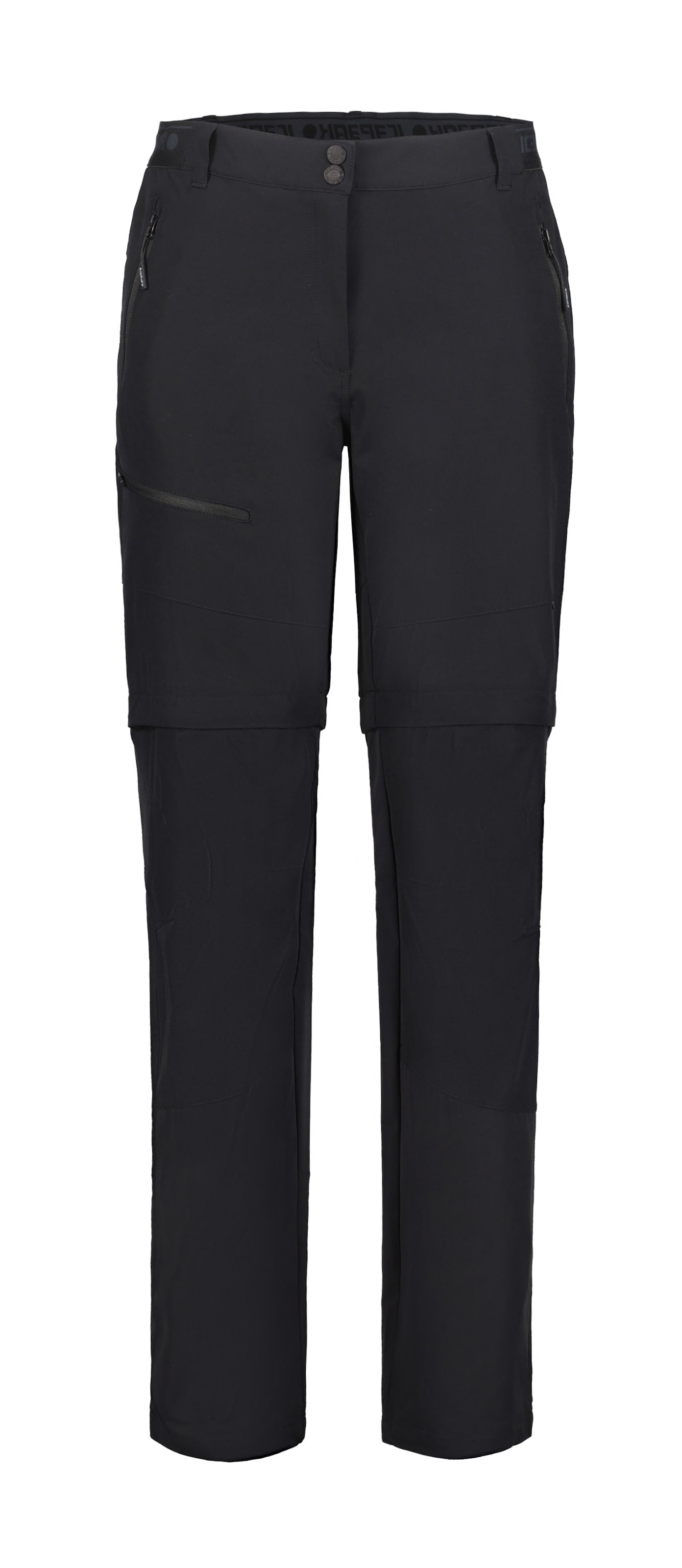 ICEPEAK Regular Outdoorhose 'Attica' in Schwarz: Vorderseite