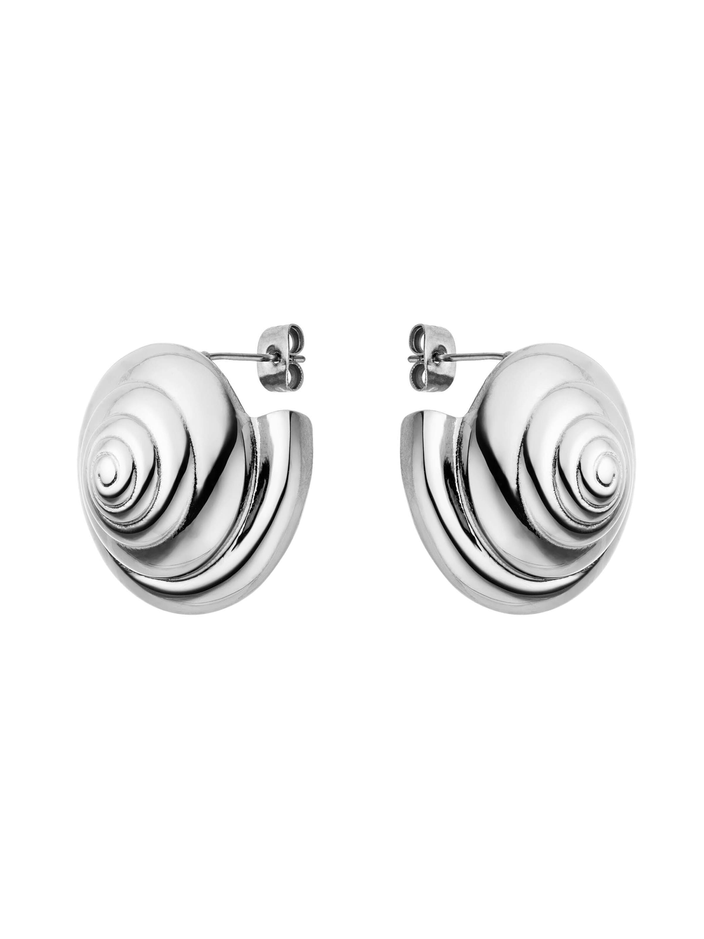 PURELEI - Pendientes 'Nautical Big' en plata: frente