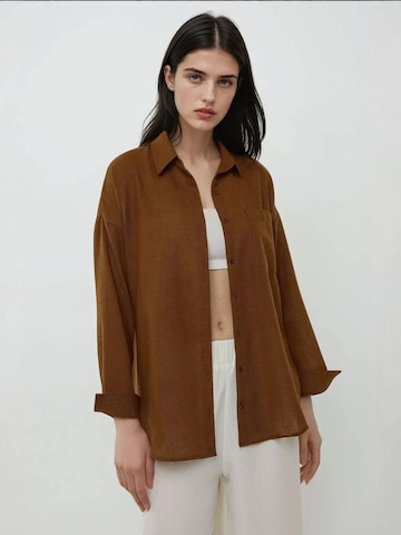 Camicia da donna di Hiccup in marrone: frontale