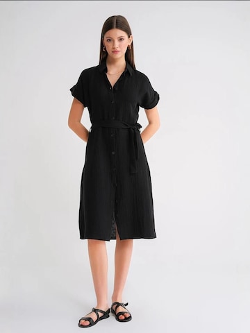 Robe-chemise MixRay en noir