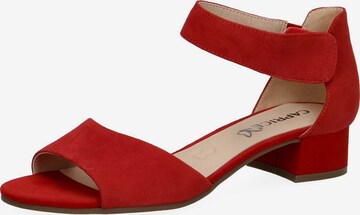 Sandales CAPRICE en rouge : devant