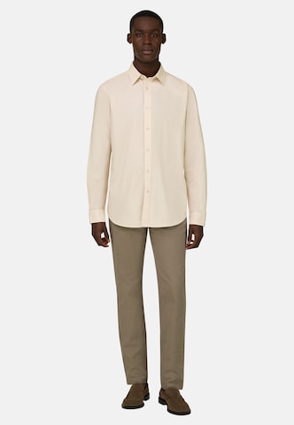Boggi Milano Regular Fit Hemd in Beige