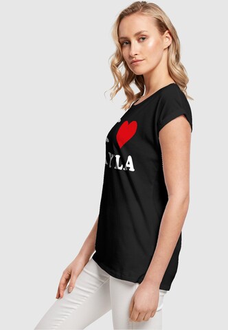 Maglietta 'I Love Layla' di Merchcode in nero