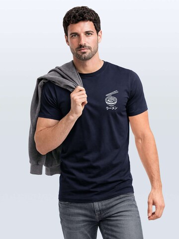 Neverless Shirt 'Ramen' in Blue