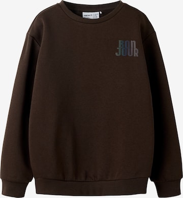 NAME IT Sweatshirt in Brown: front