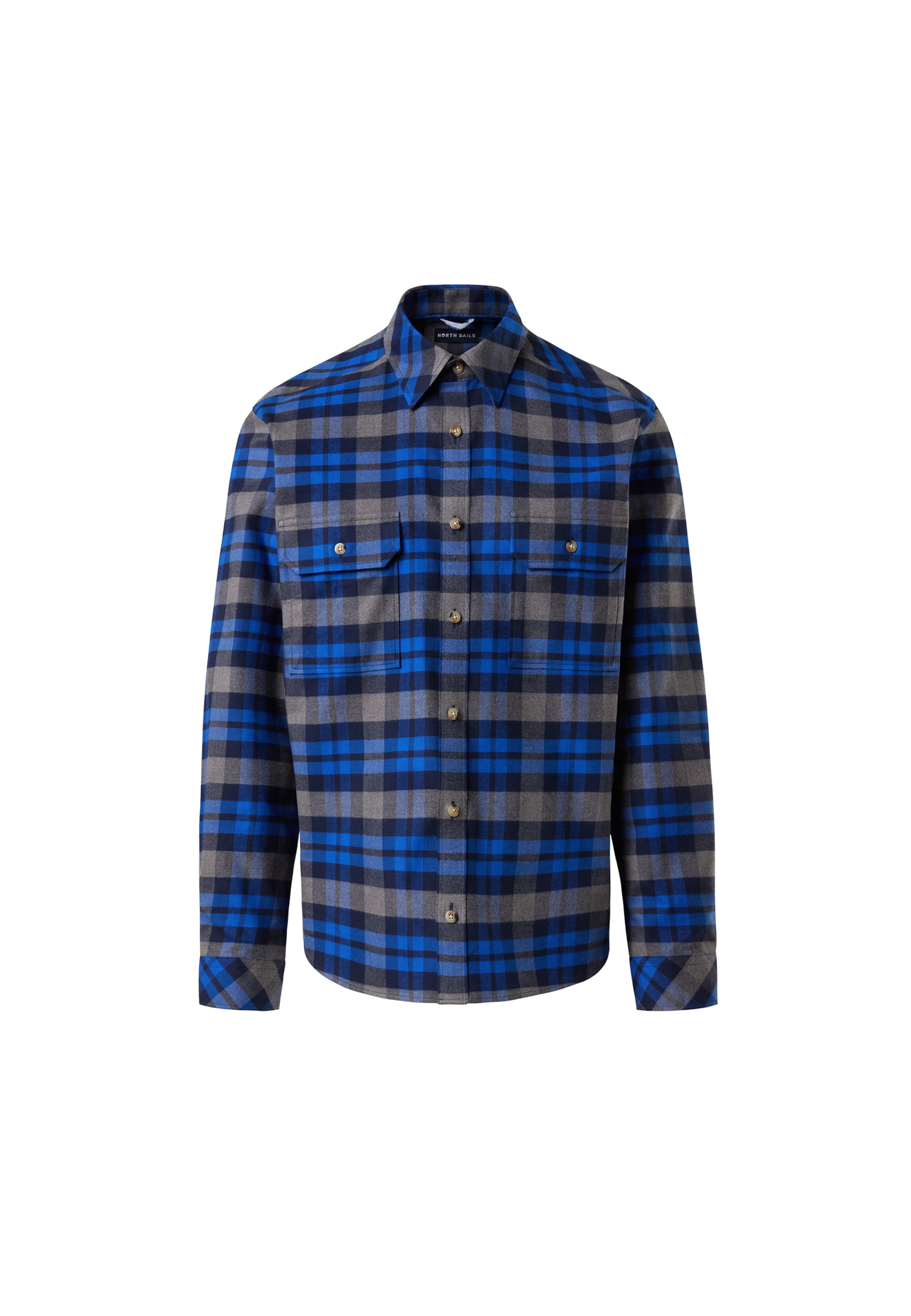 North Sails Regular fit Button Up Shirt in Blue: front