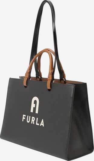fekete / fehér FURLA Shopper táska 'VARSITY', Termék nézet