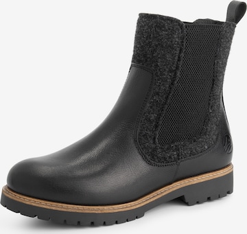 Chelsea Boots 'Okstindal' Travelin en noir : devant