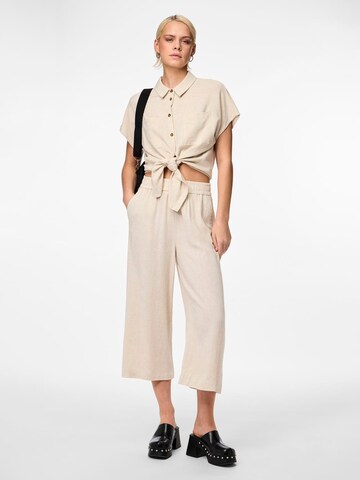 Loosefit Pantalon 'PCVinsty' PIECES en beige