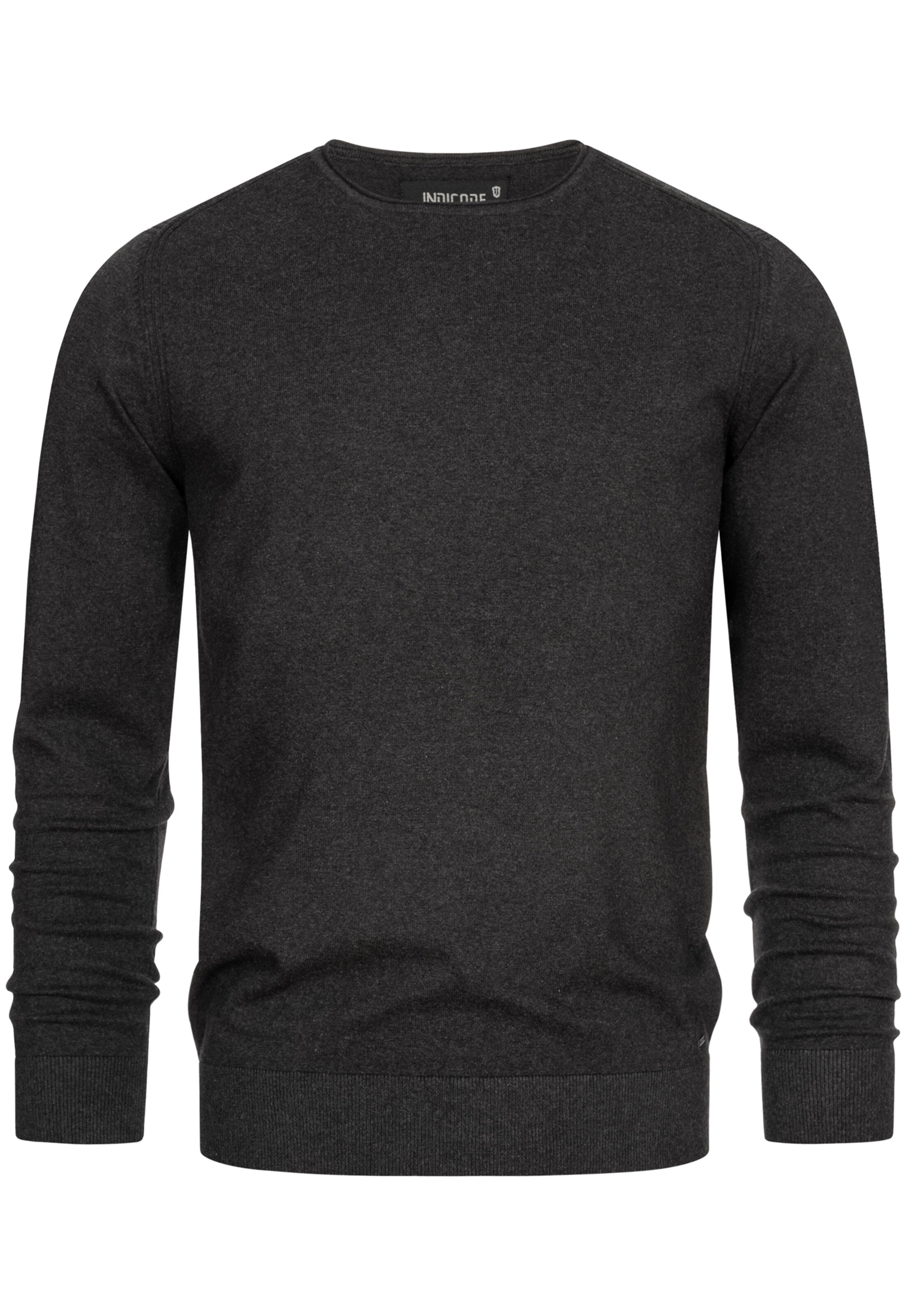 INDICODE JEANS Sweater 'Gamal' in Grey: front