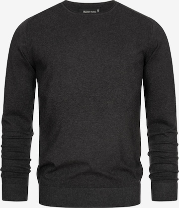 INDICODE JEANS Trui 'Gamal' in Grijs: voorkant