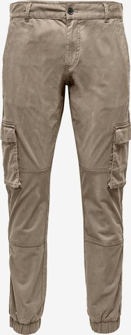 Only & Sons Cargo Pants in Beige: front