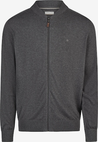redmond Strickjacke 'Basic' in Grau: Vorderseite