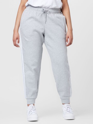 ADIDAS SPORTSWEAR Tapered Workout Pants 'Future Icons 3-Stripes  ' in Grey: front