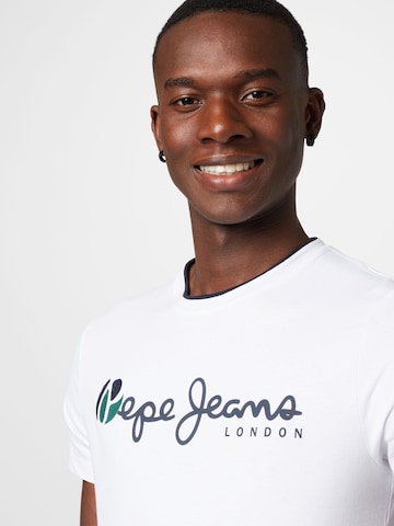 T-Shirt 'TRUMAN' Pepe Jeans en blanc
