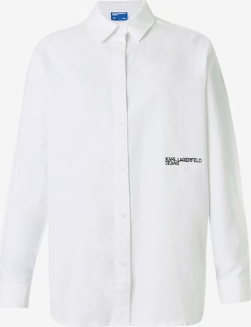 KARL LAGERFELD JEANS Pusero värissä valkoinen: etupuoli