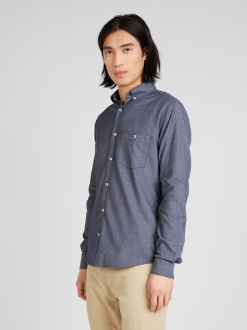 Coupe slim Chemise s.Oliver en bleu : devant