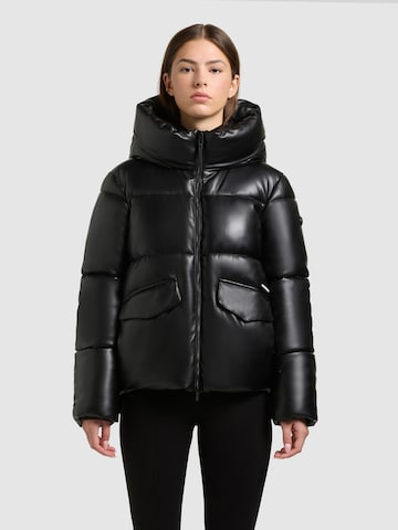 Veste d’hiver 'Aurora' khujo en noir : devant