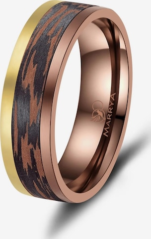 Anello 'MARRYA Ehering CB-07 Carbon-Bronze' di MARRYA in marrone: frontale