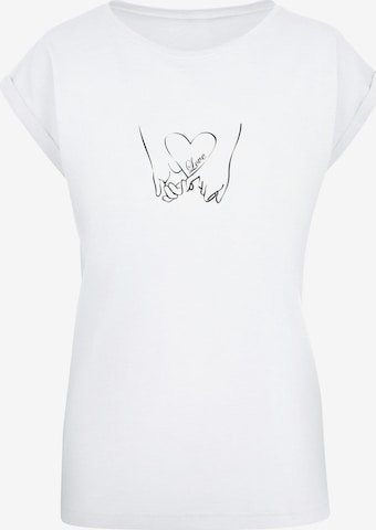 Merchcode Shirt 'Love 2' in White: front
