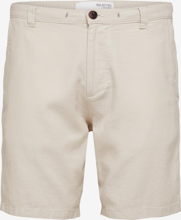 SELECTED HOMME Regular Chino Pants 'Brody' in Beige: front