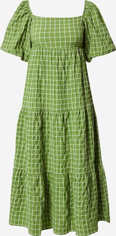 Monki Платье в Зеленый: спереди