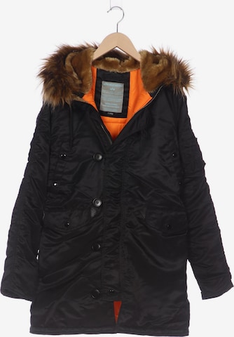 ALPHA INDUSTRIES Mantel XL in Schwarz: predná strana