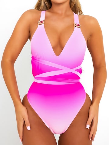 Maillot de bain 'Club Tropicana' Moda Minx en rose