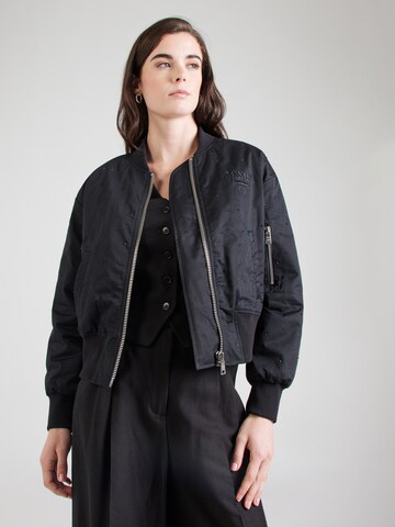 19V69 ITALIA Between-season jacket in Black: front