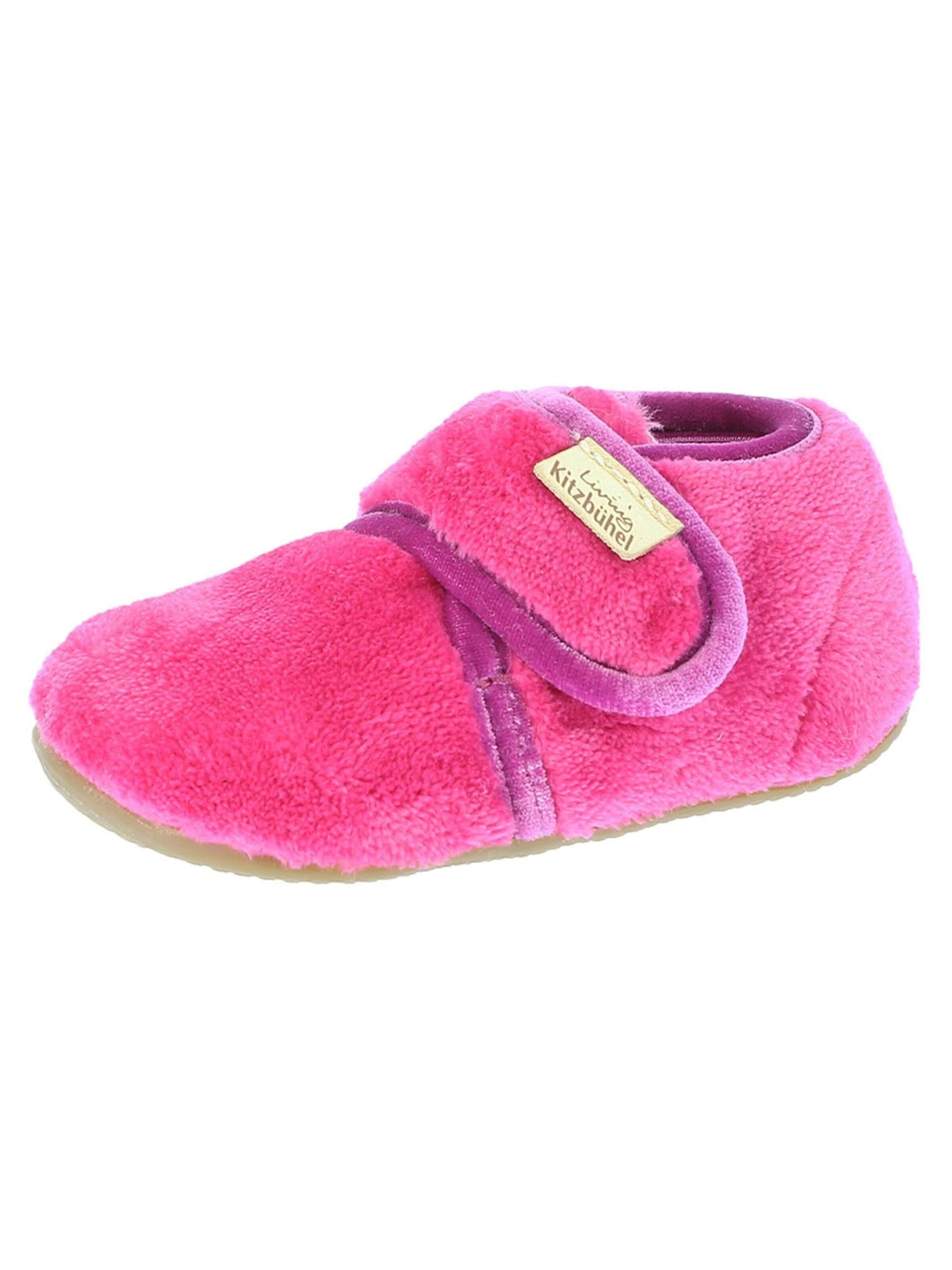 Living Kitzbühel Slipper 'Samt' in Pink: front