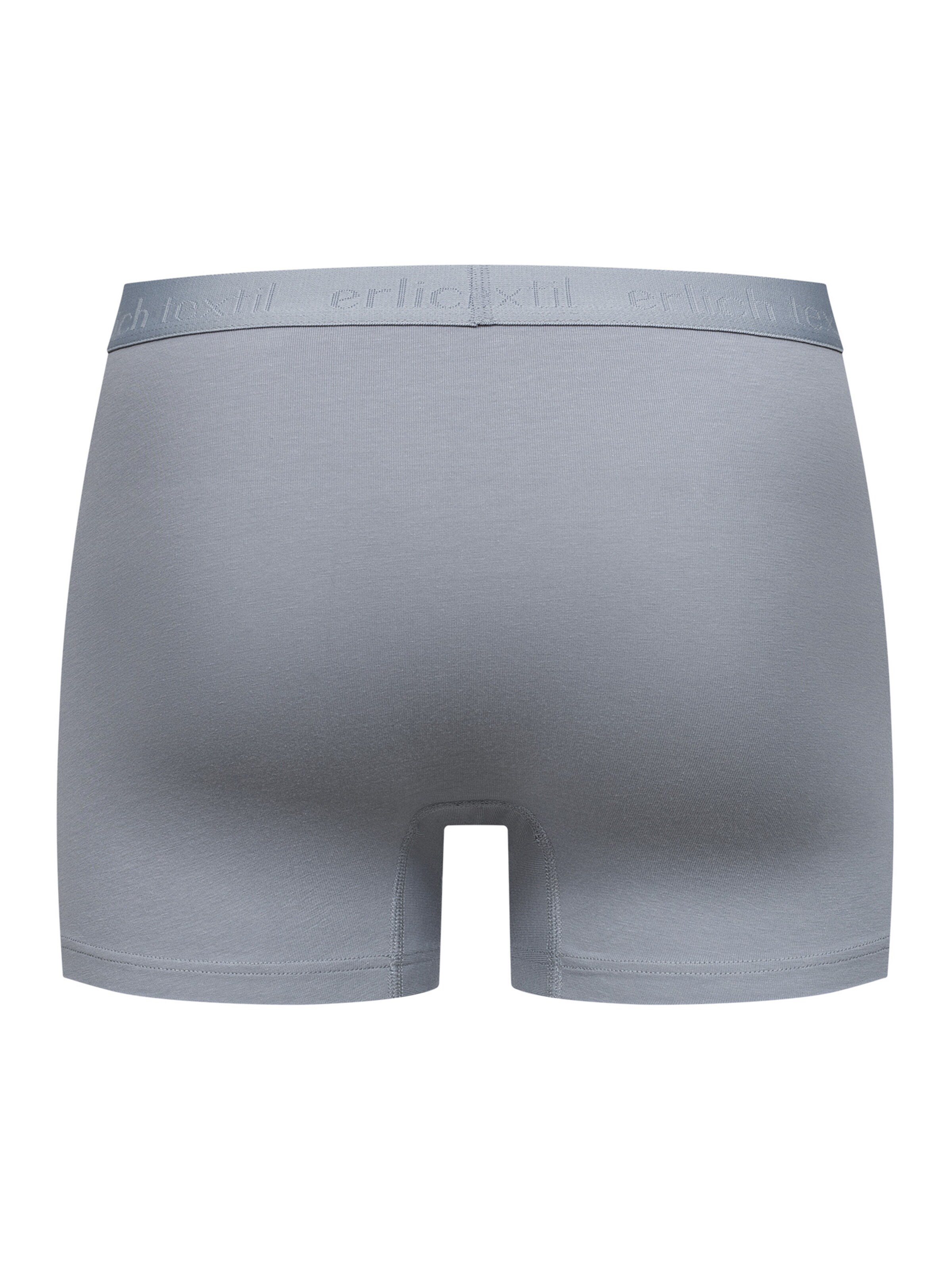Erlich Textil Boxershorts 'Casual Cotton' in Grijs