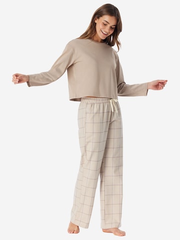 Chemise de nuit ' Mix Relax ' SCHIESSER en beige