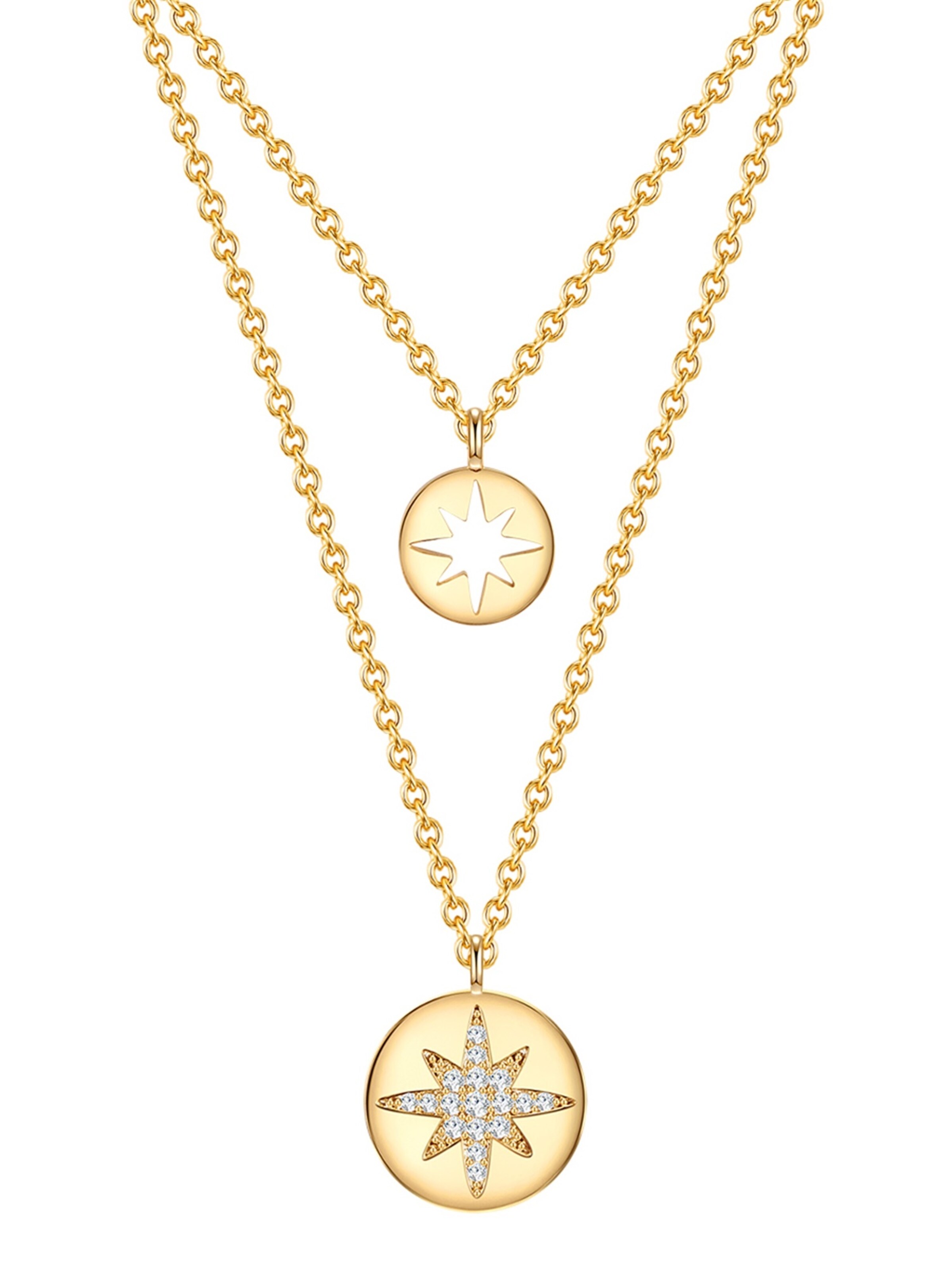 Lulu & Jane Necklace in Gold: front